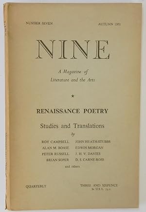 Bild des Verkufers fr Nine: A Magazine of Literature and the Arts, Number Seven, Autumn 1951 zum Verkauf von PsychoBabel & Skoob Books