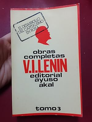 Imagen del vendedor de Obras completas. Tomo III (1896-1899). El desarrollo del capitalismo en Rusia a la venta por Librera Eleutheria