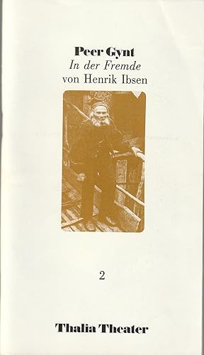 Imagen del vendedor de Programmheft Henrik Ibsen PEER GYNT Premiere 5. Oktober 1985 Spielzeit 1985 / 86 Heft 2 a la venta por Programmhefte24 Schauspiel und Musiktheater der letzten 150 Jahre