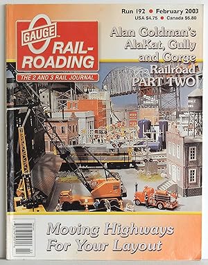 Immagine del venditore per O Gauge Railroading Run 192 February 2003 venduto da Argyl Houser, Bookseller