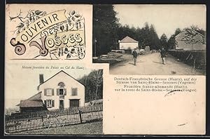 Carte postale Hantz, Deutsch-Französische frontière, Maison forestière