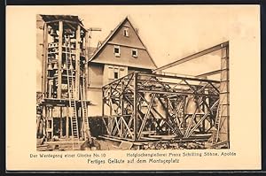 Ansichtskarte Apolda, Hofglockengiesserei Franz Schilling Söhne, Werdegang einer Glocke, Nr. 10, ...