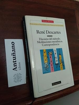 Imagen del vendedor de Discurso del mtodo. Meditaciones Metafsicas. Correspondencia a la venta por Libros Antuano