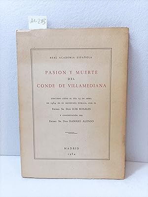 Seller image for Pasin y muerte del Conde de Villamediana. for sale by AZAR LIBROS