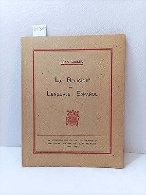 Imagen del vendedor de La religin del lenguaje espaol. a la venta por AZAR LIBROS