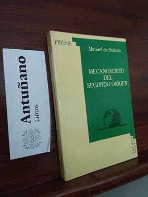 Imagen del vendedor de Mecanoscrito del Segundo Origen a la venta por Libros Antuano