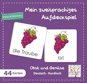 Bild des Verkufers fr Mein zweisprachiges Aufdeckspiel, Obst und Gemse, Deutsch-Kurdisch (Kinderspiel) zum Verkauf von AHA-BUCH GmbH