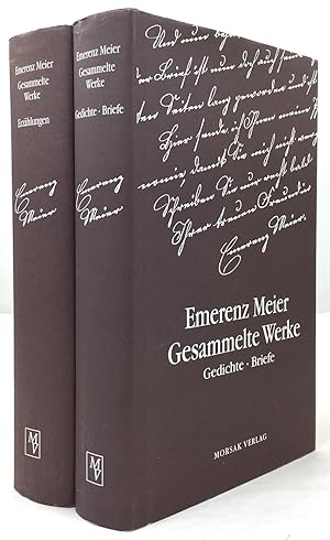 Immagine del venditore per Gesammelte Werke. (Zweiteilige Werkausgabe). Herausgegeben von Hans Gttler. Erster Band: Erzhlungen - Erzhlfragmente. / Zweiter Band: Gedichte - Briefe - Vermischtes. venduto da Antiquariat Heiner Henke