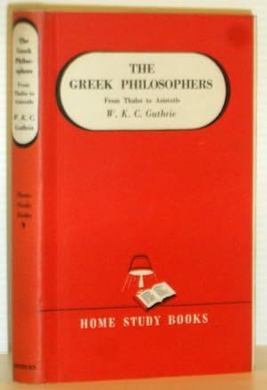 Seller image for The Greek Philosophers from Thales to Aristotle for sale by Washburn Books