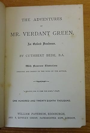 Seller image for The adventures of Mr. Verdant Green, an Oxford Freshman. With numerous illustrations designed and drawn on the wood by the author. for sale by WestField Books