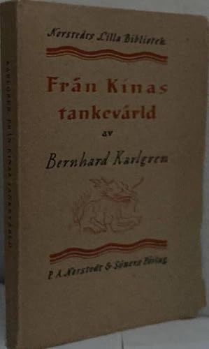 Imagen del vendedor de Frn Kinas tankevrld a la venta por Erik Oskarsson Antikvariat