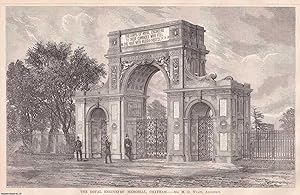 Seller image for 1861 : The Royal Engineers' Memorial, Chatham. Architect, Matthew Digby Wyatt. An original page from The Builder. An Illustrated Weekly Magazine, for the Architect, Engineer, Archaeologist, Constructor, & Art-Lover. for sale by Cosmo Books