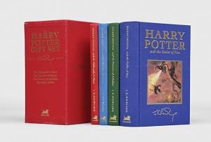 Bild des Verkufers fr The Harry Potter Gift Set. [Harry Potter and the Philosopher's Stone; the Chamber of Secrets; the Prisoner of Azkaban; the Goblet of Fire.] zum Verkauf von Peter Harrington.  ABA/ ILAB.