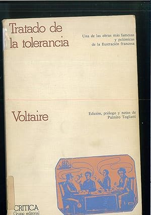 Seller image for TRATADO DE LA TOLERANCIA for sale by Papel y Letras