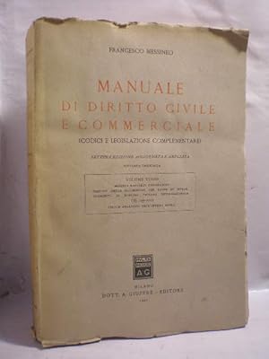 Seller image for Manuale di Diritto Civile e Commerciale. Volume Terzo. Settima edizione aggiornata e ampliata for sale by Librera Antonio Azorn