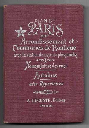 Plan de Paris par Arrondissement et Communes de Banlieue 1959