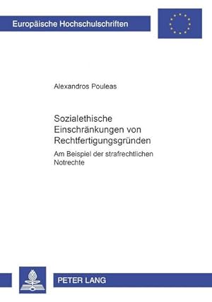 Seller image for Sozialethische Einschrnkungen von Rechtfertigungsgrnden for sale by BuchWeltWeit Ludwig Meier e.K.