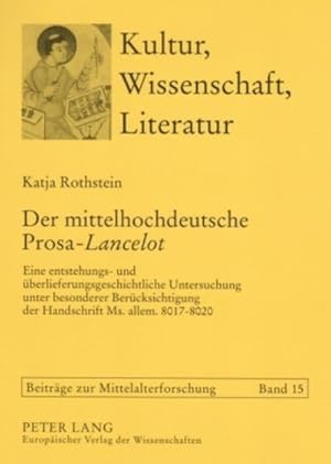 Seller image for Der mittelhochdeutsche Prosa-"Lancelot" for sale by BuchWeltWeit Ludwig Meier e.K.