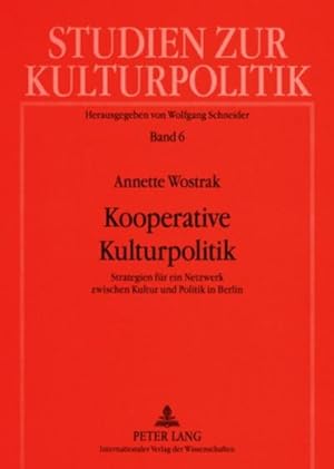 Image du vendeur pour Kooperative Kulturpolitik mis en vente par BuchWeltWeit Ludwig Meier e.K.