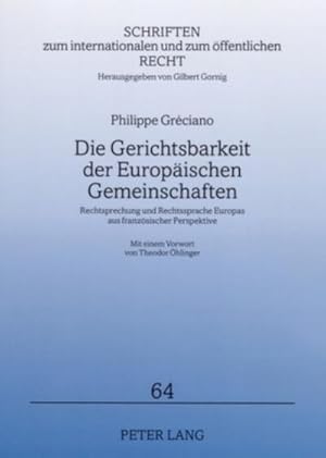 Seller image for Die Gerichtsbarkeit der Europischen Gemeinschaften for sale by BuchWeltWeit Ludwig Meier e.K.