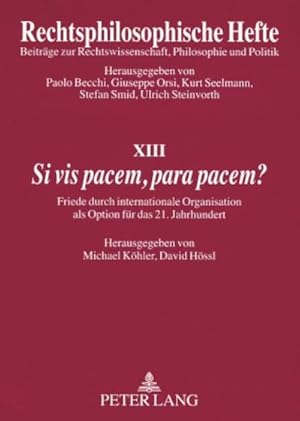 Imagen del vendedor de Si vis pacem, para pacem? a la venta por BuchWeltWeit Ludwig Meier e.K.