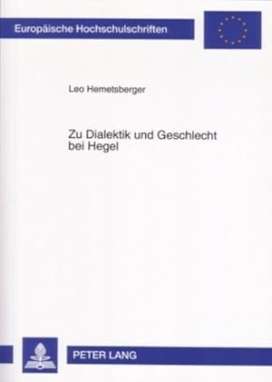 Seller image for Zu Dialektik und Geschlecht bei Hegel for sale by BuchWeltWeit Ludwig Meier e.K.