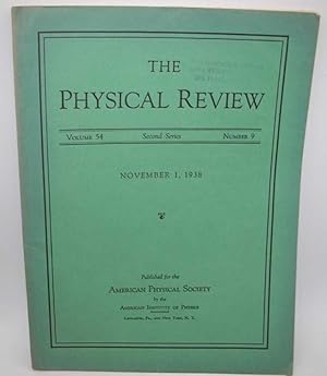 The Physical Review: A Journal of Experimental and Theoretical Physics Volume 54, Number 9, Secon...