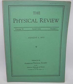 The Physical Review: A Journal of Experimental and Theoretical Physics Volume 52, Number 3, Secon...