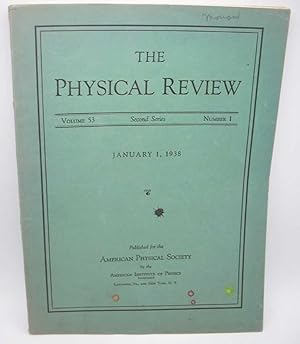 The Physical Review: A Journal of Experimental and Theoretical Physics Volume 53, Number 1, Secon...