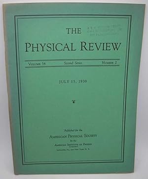 The Physical Review: A Journal of Experimental and Theoretical Physics Volume 54, Number 2, Secon...