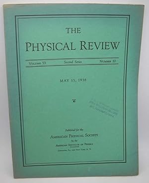 The Physical Review: A Journal of Experimental and Theoretical Physics Volume 53, Number 10, Seco...