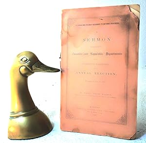 Bild des Verkufers fr The Ideas and Feelings Necessary to National Greatness: a sermon delivered before the executive and legislative departments of the government of Massachusetts, at the annual election, Wednesday, January 2d, 1867 zum Verkauf von Structure, Verses, Agency  Books