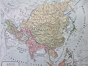 Asia China Japan Korea Russia India Persia Arabia Ottoman Empire 1858-59 map