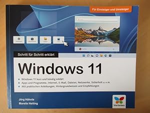 Windows 11 - Schritt für Schritt erklärt - Das Handbuch im praktischen Querformat.