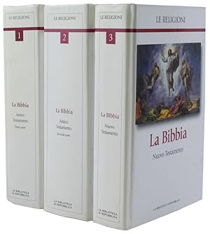LA BIBBIA Antico e Nuovo Testamento - STORIA DELLE RELIGIONI - volumI 1+2+3.: