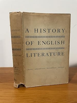 Imagen del vendedor de A History of English Literature a la venta por Matthew's Books