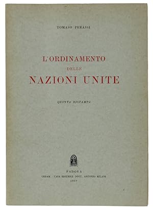 L'ORDINAMENTO DELLE NAZIONI UNITE. Quinta ristampa.: