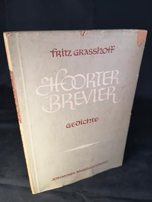 Image du vendeur pour Hoorter Brevier. Gedichte. - Erstausgabe mis en vente par ANTIQUARIAT Franke BRUDDENBOOKS