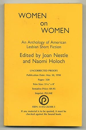 Bild des Verkufers fr Women on Women: An Anthology of American Lesbian Short Fiction zum Verkauf von Between the Covers-Rare Books, Inc. ABAA