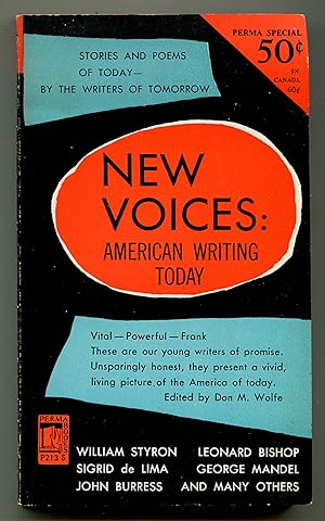 Bild des Verkufers fr New Voices: American Writing Today zum Verkauf von Between the Covers-Rare Books, Inc. ABAA