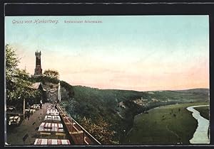 Bild des Verkufers fr Ansichtskarte Wetter / Ruhr, Restaurant Schemann auf dem Harkortberg zum Verkauf von Bartko-Reher