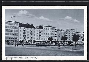 Ansichtskarte Gotenhafen / Gdynia, Blick auf den Platz