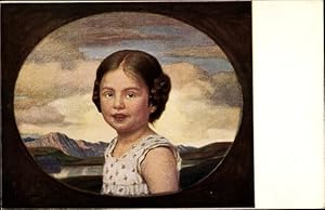 Künstler Ansichtskarte / Postkarte Zumbusch, Ludwig von, Münchener Kindl, Mädchen, Portrait, Juge...