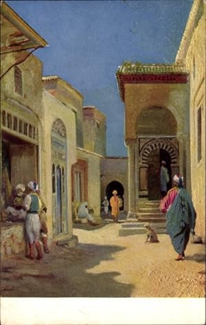 Image du vendeur pour Knstler Ansichtskarte / Postkarte Tunis Tunesien, Ecole de Coran mis en vente par akpool GmbH