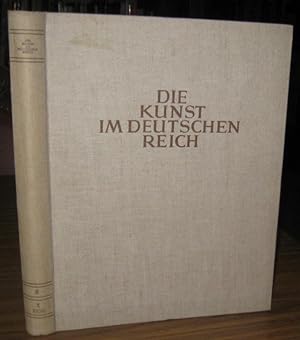 Image du vendeur pour Die Kunst im Deutschen (Dritten) Reich. Fast kompletter 3. Jahrgang 1939 mit den Nummern 1 - 12, OHNE Heft 9. Ausgabe A. - Aus dem Inhalt: Rede des Fhrers zur Erffnung der 'Zweiten deutschen Architektur- und Kunsthandwerk-Ausstellung' / Alfred Rosenberg: Die hohe Schule am Chiemsee / Das Haus 'Elephant' in Weimar / Robert Ley: Die Ordensburg Sonthofen / Werke von Albert Speer, Arno Breker u. a. / Mnchener Kunstausstellung 1939 / Deutsche Holzschnitzerei der Gegenwart / Naturalismus und Phantasie: zu den Gemlden von Erik Richter / Paul Schultze-Naumburg / Land und Menschen der Ostmark / Deutsche Bildhauerkunst unserer Zeit / Hans Thoma / Altjapanische Kunst / Der Bildhauer Richard Scheibe T Friedrich Stahl, Rom / Blumenbilder von Adolf Ziegler. - mis en vente par Antiquariat Carl Wegner