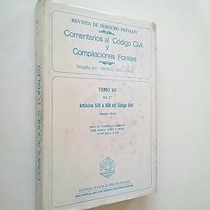 Seller image for Comentarios al Cdigo Civil y Compilaciones Forales. Tomo VII. Vol. 2. Artculos 530 a 608 del Cdigo Civil for sale by MAUTALOS LIBRERA