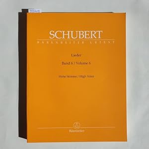 Immagine del venditore per Lieder, Band 6 (Hohe Stimme / High Voice). venduto da Gebrauchtbcherlogistik  H.J. Lauterbach