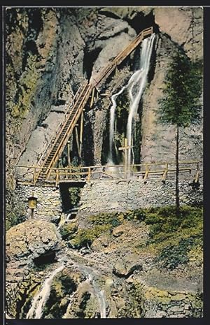 Ansichtskarte Totes Weib Wasserfall zwischen Mürzsteg und Frein