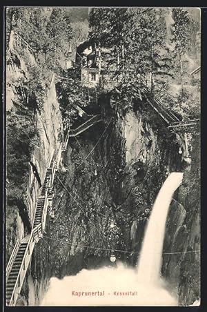 Ansichtskarte Kesselfall, Wasserfall im Kaprunertal