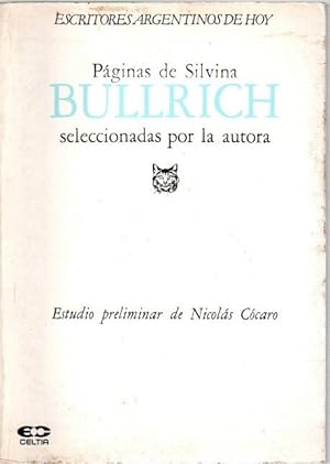 Imagen del vendedor de Pginas de Silvina Bullrich seleccionadas por la autora . a la venta por Librera Astarloa